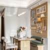 Solid wood hole board custom-made wooden European wall decoration desk storage into the entrance hall full-length mirror decorative storage rack