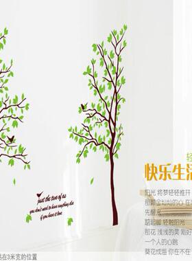 新款直销AY698AB木拉城堡 客厅背景电视墙卧室餐厅墙壁贴画情侣树