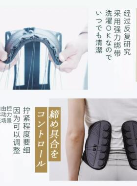 多尺寸调节健身缓解腰劳损护腰带 滑轮拉绳运动护具 腰部支撑健身