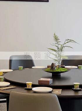 中WIF式餐真桌桌间景观插花仿绿植摆件餐厅仿真中文竹永生青苔面