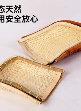 纯手工柳编簸箕藤编竹编簸箕农用家用老式大中小号柳条簸箕笸箩筐