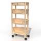 Hanshi Liujia kitchen storage rack floor-standing multi-layer fruit and vegetable rack supplies vegetable basket storage rack