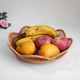 Vietnam imported rattan fruit basket, handmade hollow rattan fruit plate, pastoral living room coffee table, creative storage basket