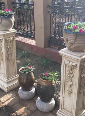 欧式罗马柱装饰摆饰罗马柱花架花盆底座户外花园庭院装饰婚庆路引