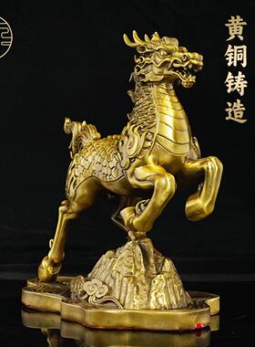 铜马摆件龙马精神家居装饰品传统工艺客厅办公室摆设送贵人送长辈