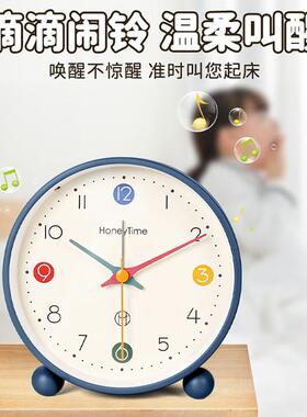 客厅小桌闹钟2025款儿童男孩神面时新钟学生起床器专WJY-HL-2用摆