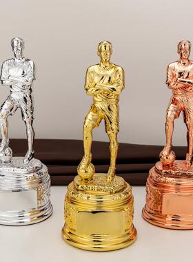 足球先生球员奖杯体育颁奖礼品树脂工艺摆件射手MVP球迷用品