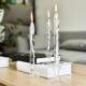 Source factory direct sales creative transparent glass candlestick candle shape oil lamp European style home decoration