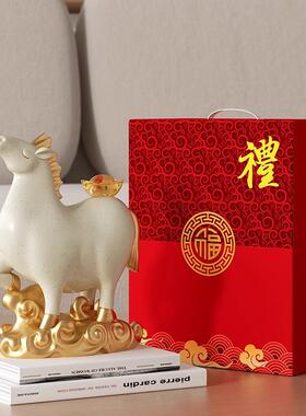 十二生肖马上有钱家居客厅酒柜装饰品摆件老板办公室桌面摆设创意