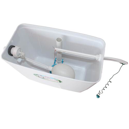 公厕手拉式水箱 厕所塑料高水箱 32蹲便器蹲坑老式动手拉绳冲水箱 - 图3