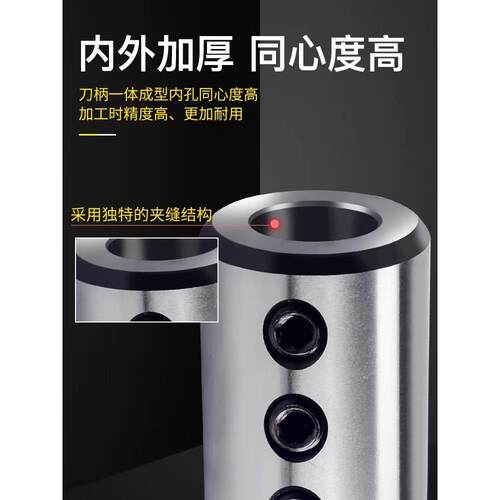 数控车床莫氏5号内出水U钻刀柄高精度MTA5-SLN20侧固式锥柄刀套 - 图1