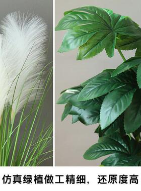 加宽加高实木栅栏彷真绿色植物塑料花草假花饭厅阳台隔断摆件工程