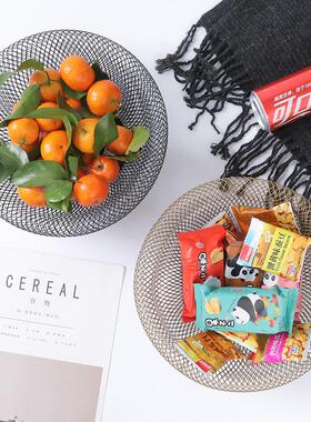 北欧风格水果盘创意客厅茶几家用2026新款大气现代零食果篮收纳筐