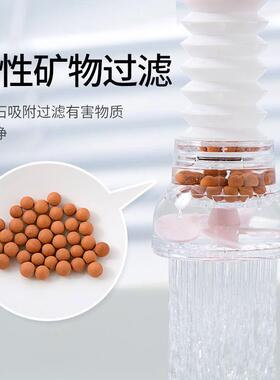 宿舍水龙头过滤器水龙头防溅水花洒过滤嘴可旋转伸缩节水器厨房螺