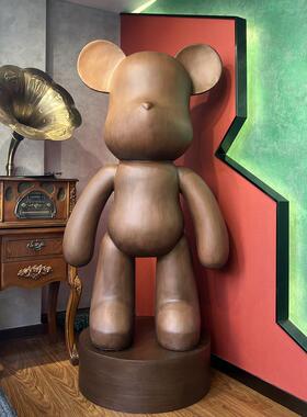 网红熊大新摆件大号存钱罐WHR中式落美式别客墅厅电视柜地装饰品