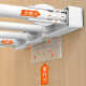 Door shoe cabinet fault storage and finishing shelf wardrobe partition layer without punching cabinet compartment storage rack