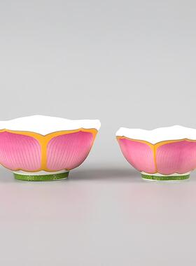 陶瓷供碗供水杯莲花佛前供佛堂八吉祥上供贡碗上供碗家用佛具用品