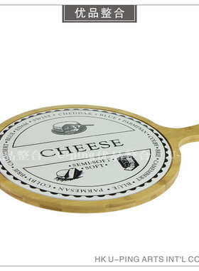 样板间厨房简约软装饰品家居摆件餐具花艺菜板托盘餐碟组合ZH2224