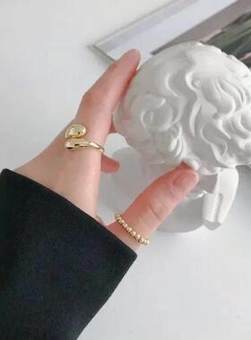 925 Sterling Silver Color Ring Korean rendy Smooth Rings for