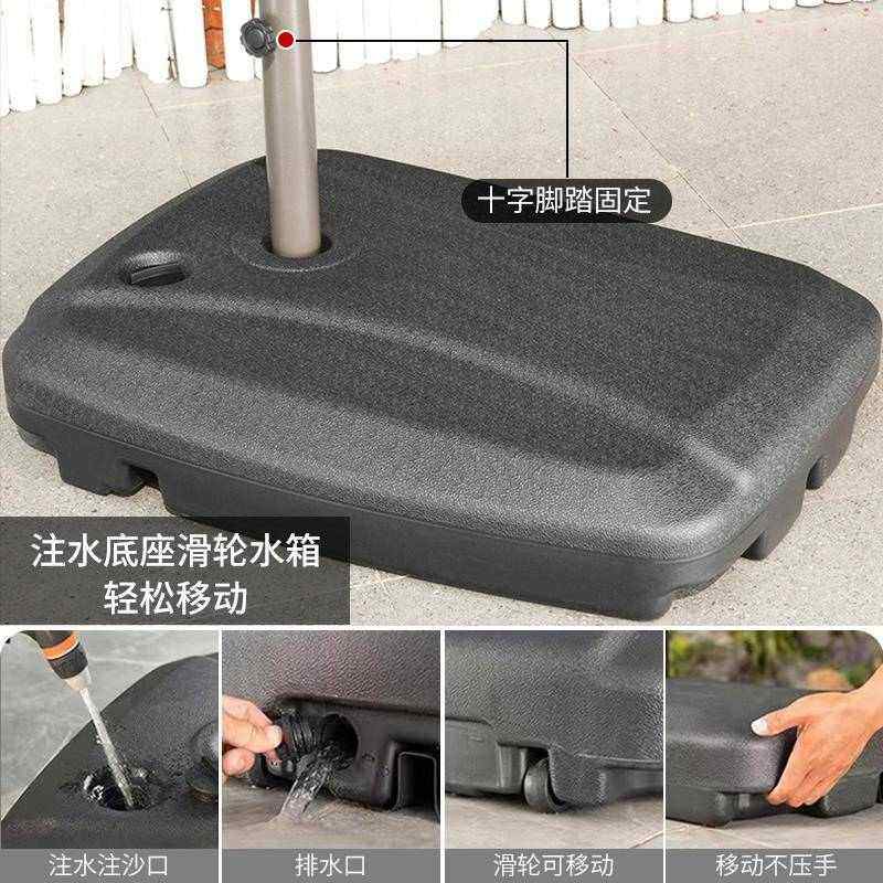 户外遮阳伞庭院伞三头伞罗马伞摆摊室外太阳能带灯大伞沙滩太阳伞,淘宝优惠券,粉丝福利购,淘宝优惠卷