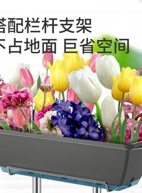 种菜专用箱长方形花盆草莓种植盆塑料阳台种菜盆家用长条种花悬挂
