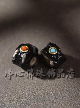 天然玛瑙天珠配珠DIY手工饰品腰珠隔珠桶珠手串项链镶嵌配件