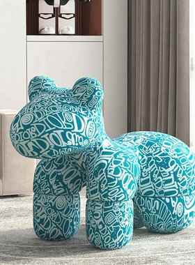 网红小马椅子动物造型凳子大型装饰摆件落地可坐乔迁送礼客厅民宿