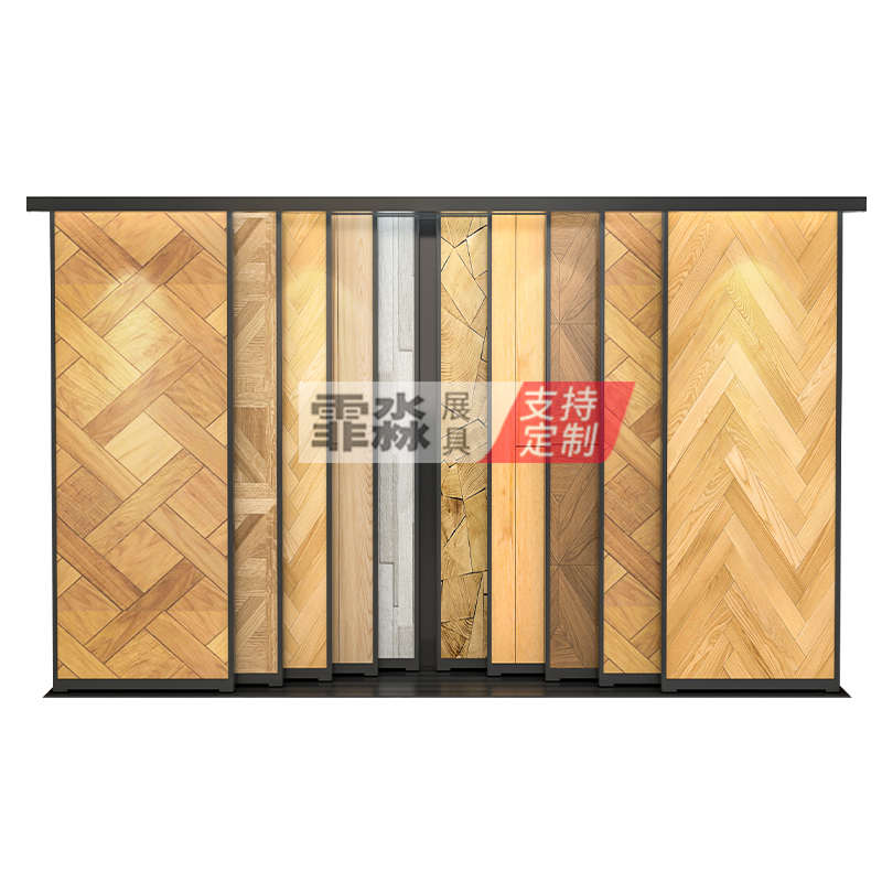 木地板展示架平推瓷砖展架推拉木门墙布铝扣板架子样品多功能立式 - 图2