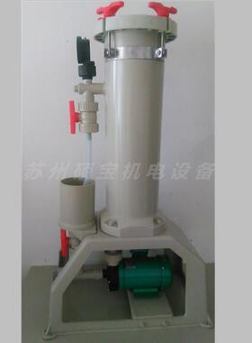 电镀液过滤机SF-1004 硕滤芯锁帽式过滤机 耐酸加压过滤机