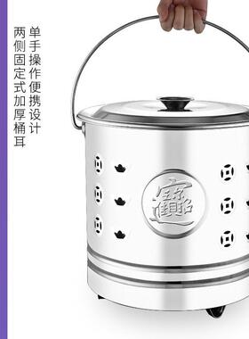 不锈钢烧纸钱桶烧金桶家用加厚元宝室内化纸桶烧经桶烧纸桶焚烧桶