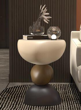 创意北欧客厅沙发旁小边几茶几可移动床头柜角几高级感家居饰品