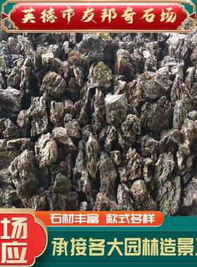 广东天然英德石大英石峯石叠石青龙石鱼池假山工程设计安装施工