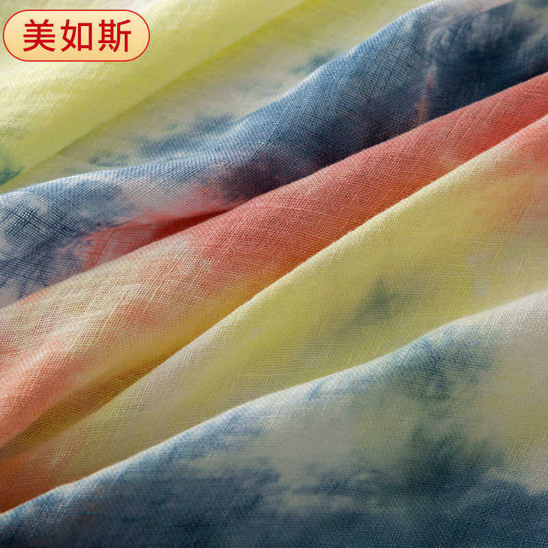 星空扎染布料 民族风棉麻布料 民族风裙子面料连衣裙衬衫印花布,淘宝优惠券,粉丝福利购,淘宝优惠卷