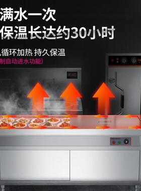 乐创售饭台商用保温快餐车酒店食堂不锈钢保温台大容量 LC-BWT05
