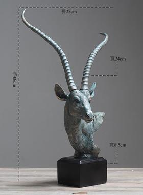 高档欧式麋摆鹿件 家居饰柜品 客厅电视酒柜样板房 玄装饰关品摆