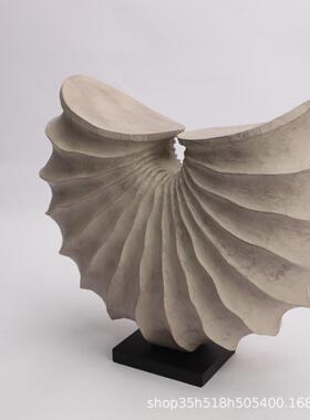 简约现代树脂海螺形艺术摆几件客厅茶玄关电饰样板间视柜家居1111