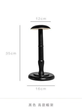 实木帽撑样板间衣帽间简约意式帽架帽托帽子展示架摆件陈列道具