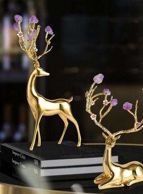 新中柜式轻奢珐彩琅摆设寓意办水RD5799晶球电视公室客厅书柜酒柜