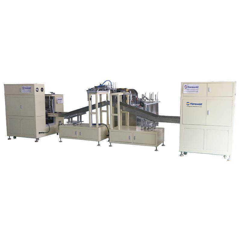 Fully automatic double curling station cylinder forming machine, cylinder and can flanging machine equipment, plastic plastic folding machine