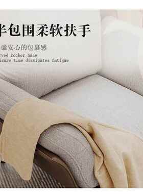 QGK客轻奢极教父意式阳台包裹椅厅感单人沙发椅简约现代沙发
