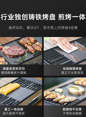 德国Fastee法诗缇电烤炉家用烧烤炉串烧机烤肉锅烧烤炉烤肉电烤盘