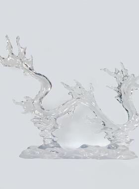 直销新款现代艺术轻奢风透明树脂摆件吊饰酒店大堂别墅样板间售楼