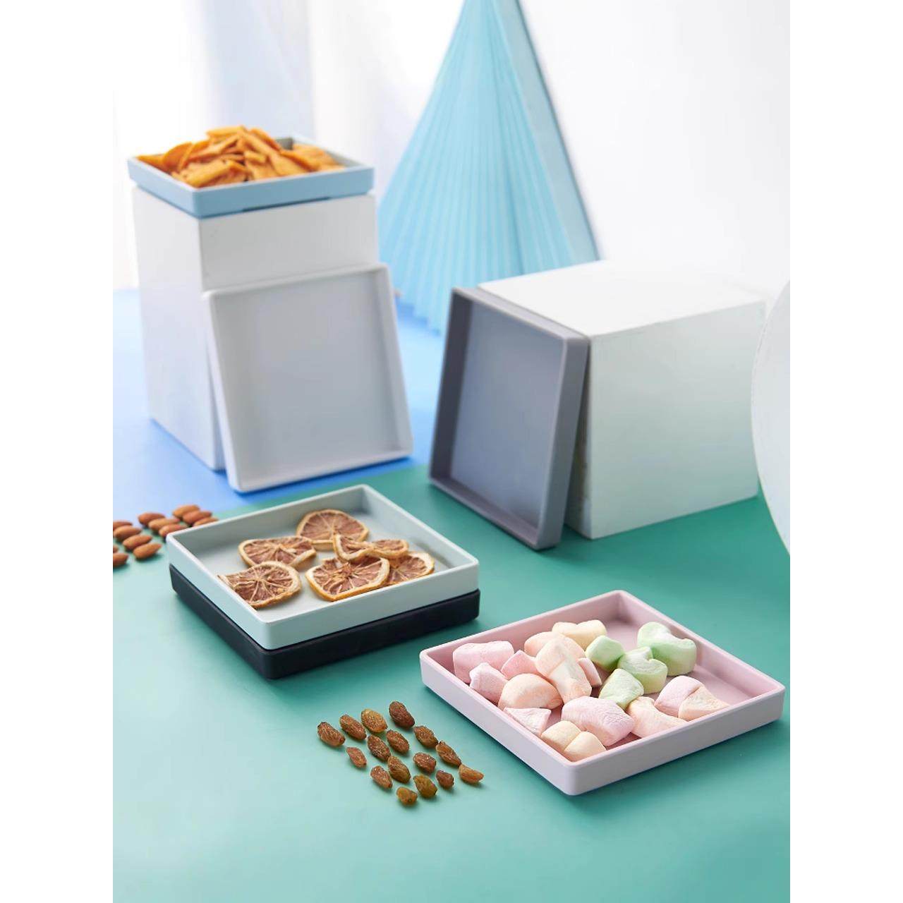 正方形托盘大号密胺塑料水杯茶盘方盘小四方形花盆沥水方形15*15,淘宝优惠券,粉丝福利购,淘宝优惠卷