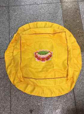 莲花拜凳套 红色拜垫套 皮革跪垫套 打坐跪拜垫套