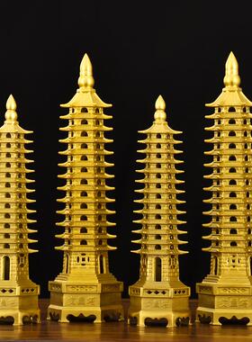 黄铜文昌13层十三层摆件9层九层书房文昌笔挂件铜工艺品高端礼品