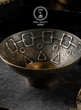 12.10 新 I组 欧美 黄铜篮子碗器 旧物vintage 摆西洋古董软装