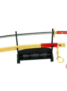 永劫-无间游戏周边童子切安钢带鞘武器模全金属工艺品模型