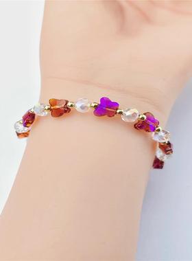 批发水晶水晶手链颜色甜美手链