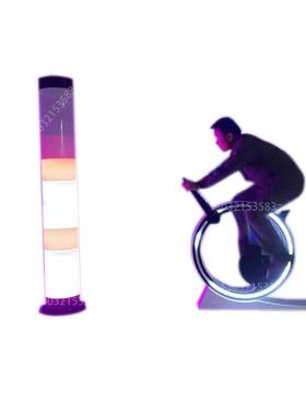 智慧公园竞速骑行单车 无动力迷你骑行发光车 多功能迷你喷水单车