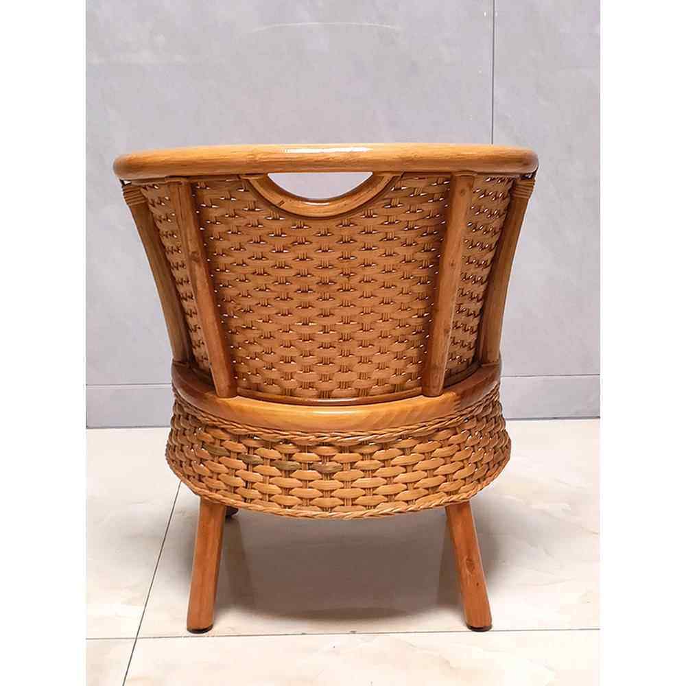 加大坐面扶手藤椅老人用休闲靠背椅实木阳台客厅茶几旁矮凳换鞋凳,淘宝优惠券,粉丝福利购,淘宝优惠卷